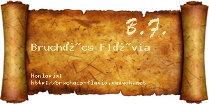Bruchács Flávia névjegykártya